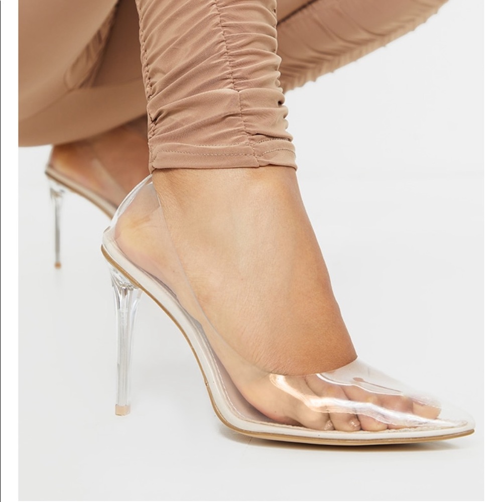 Pretty little thing clear heels